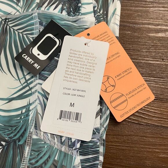 Gottex Studio Rachel Ankle Leggings Leaf Jungle - Picture 10 of 12